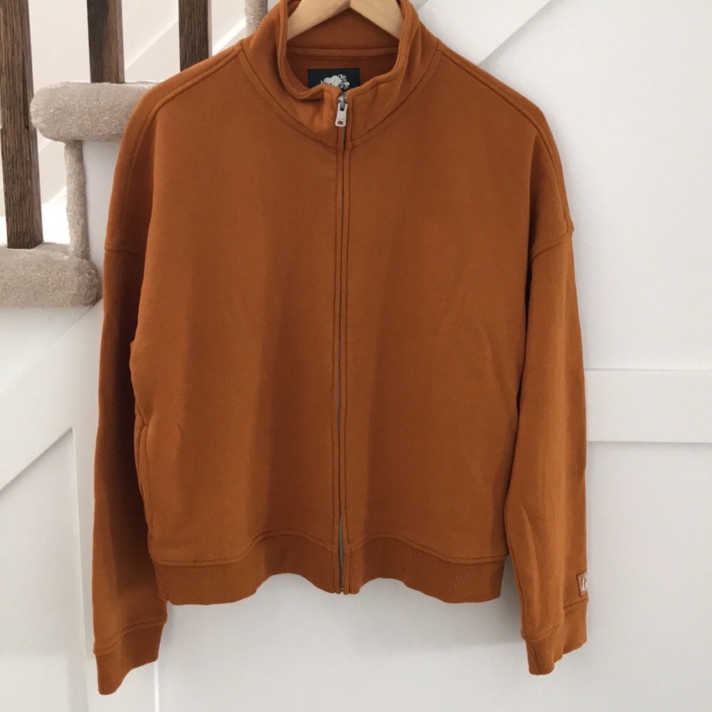 Roots Zip-Up Sweatshirt Size M